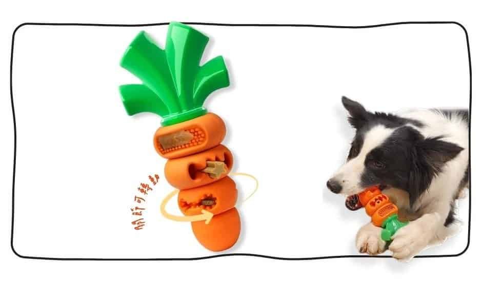 bitemao hard bite carrot toy rotating layer